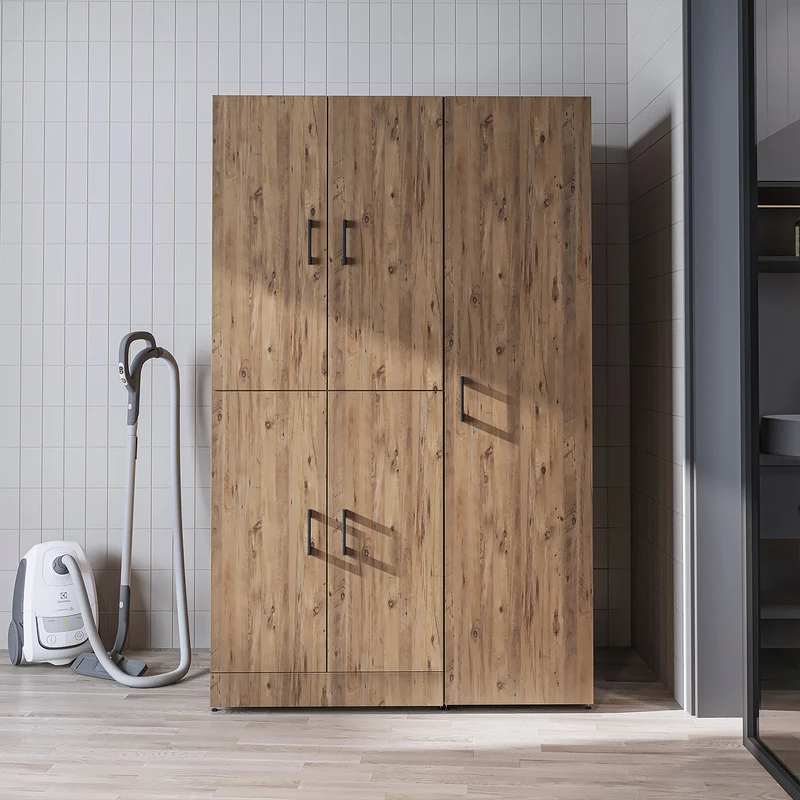 Roomart Waschmaschinenschrank DORA-II, 115 cm, für Waschmaschine und Trockner, in 5 Farben