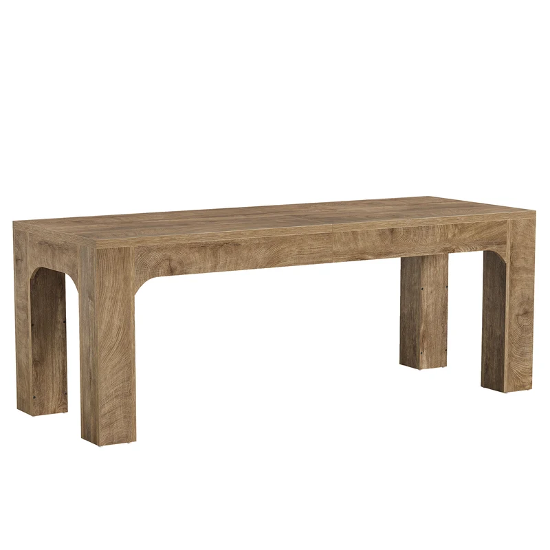Esstisch 180 cm für 4–6 Personen, Rechteckiger Esszimmertisch im Landhausstil mit Stabilen Beinen