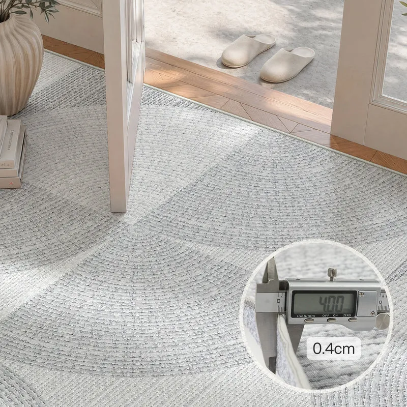 Tribesigns Geometrischer Teppich, Moderner Kurzflor Wohnzimmerteppich, Waschbar & Rutschfest