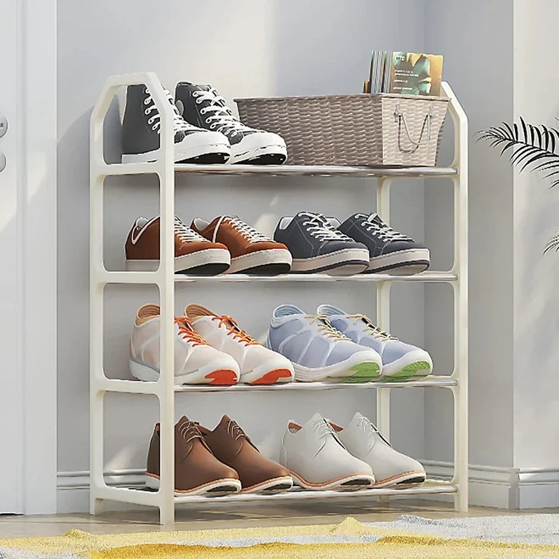 Schuhregal 4 Ebenen leichte Schuhaufbewahrung für den Flur