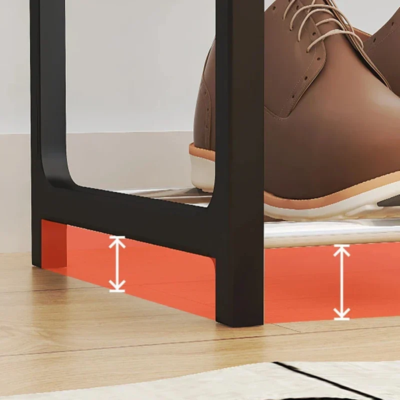 Schuhregal 4 Ebenen leichte Schuhaufbewahrung für den Flur