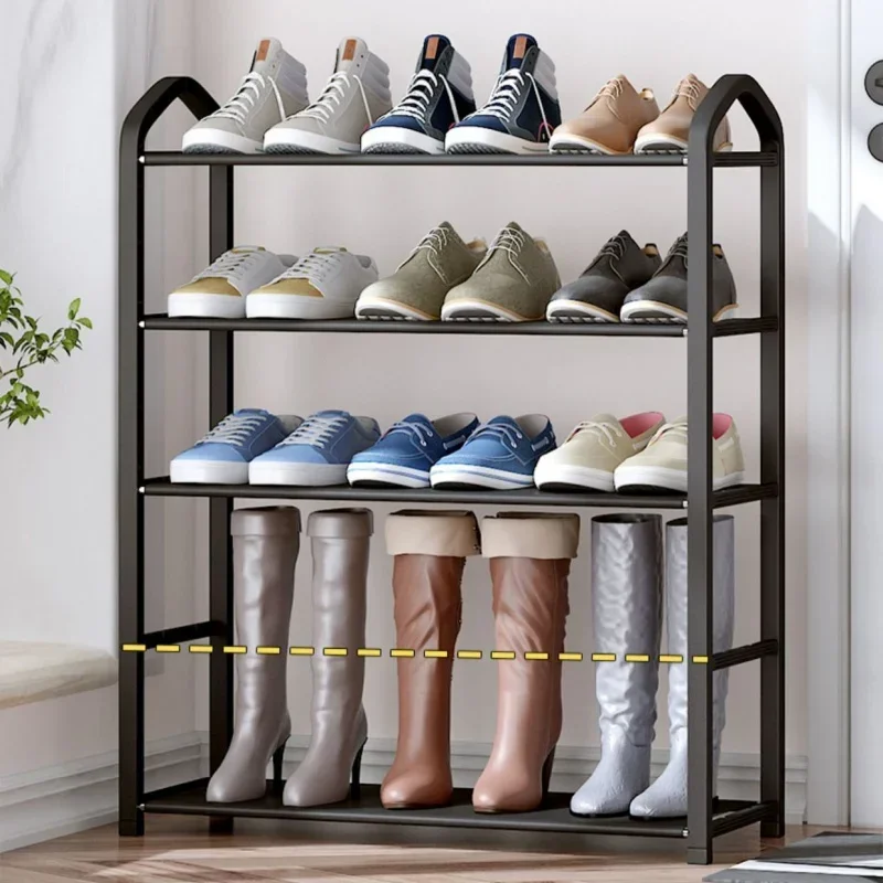 Schuhregal Schwarz mit 3–5 Ebenen