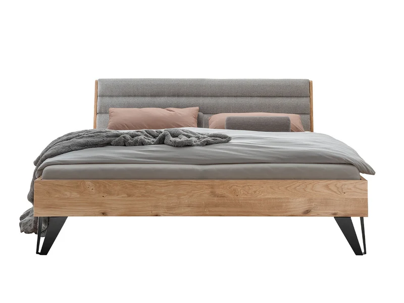 Rahmenbett Bett +180x200cm +Kopfteil gepolstert