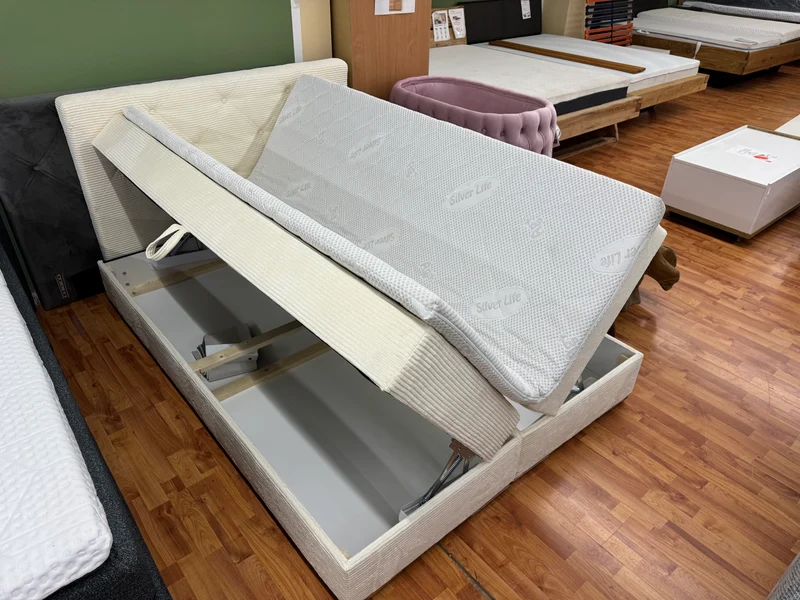 Boxspringbett Bett +vers. Größen +vers. Farben +Topper +Stauraum