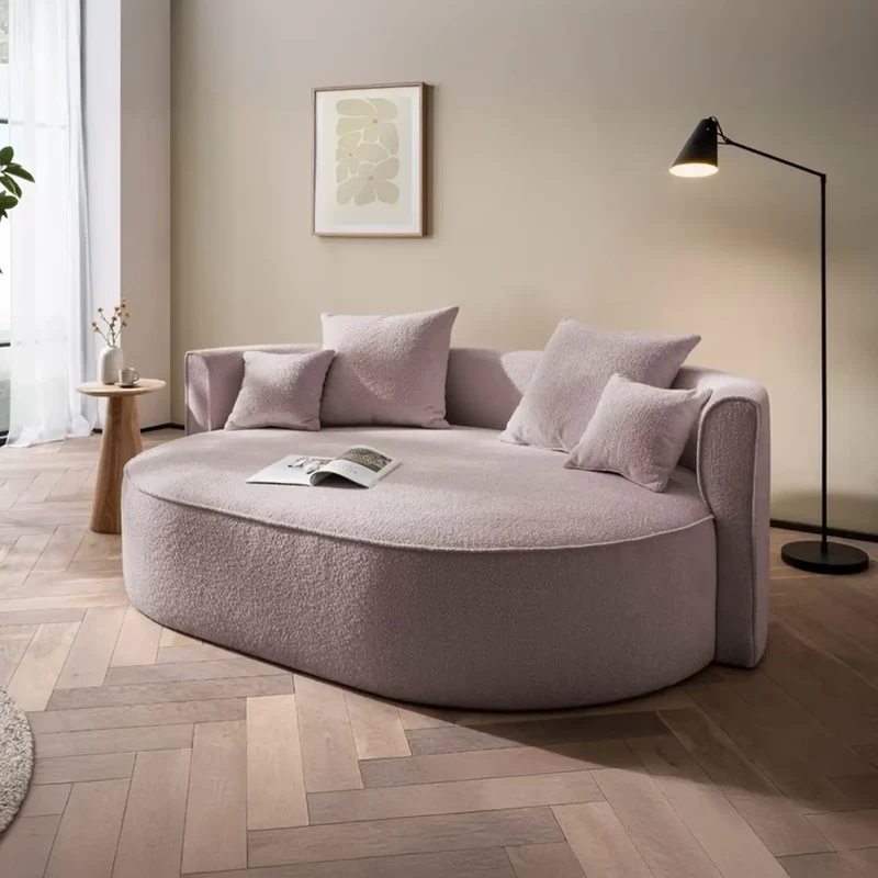 2,5 Sitzer Loungesofa Boucle hellflieder – Isalie