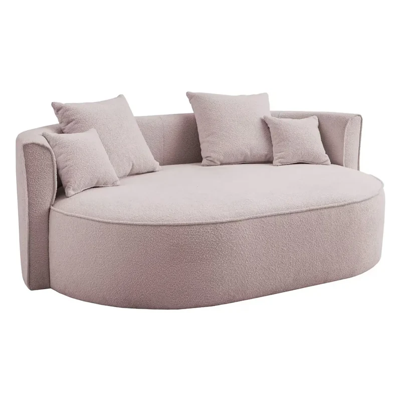 2,5 Sitzer Loungesofa Boucle hellflieder – Isalie