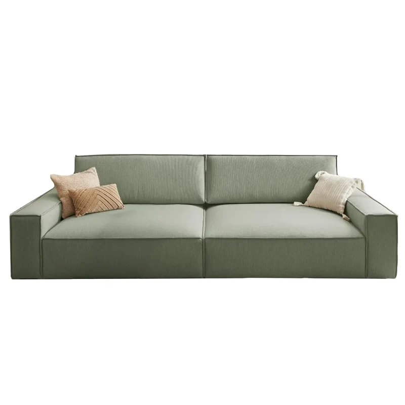Big Sofa Leinenoptik hellgrün - Sherwood