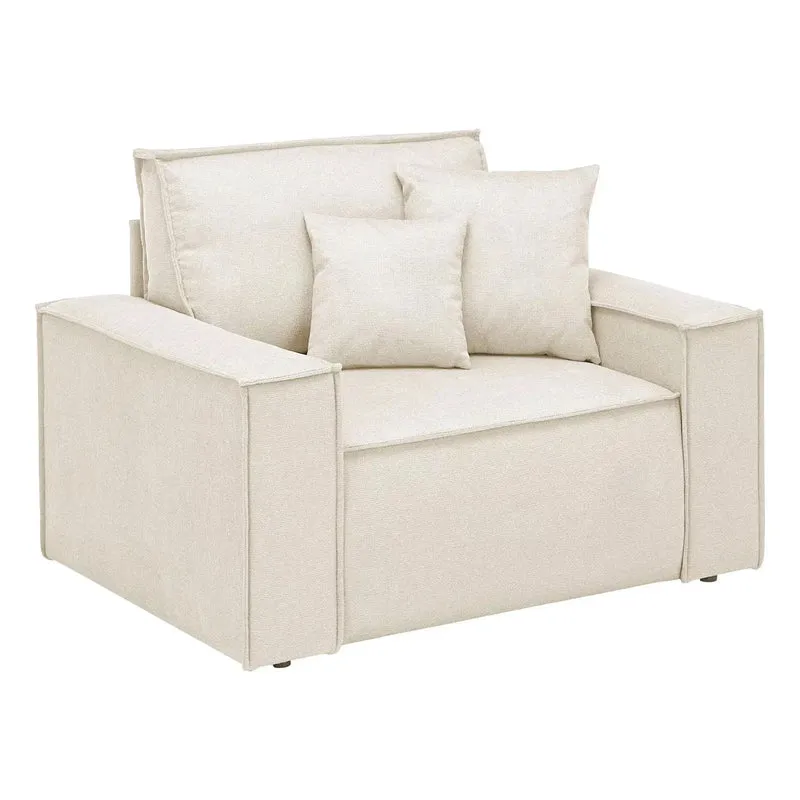 Loveseat Sessel Webstoff creme - Finnley