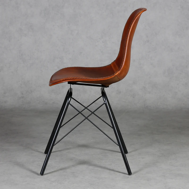 Esszimmer Stuhl Leder Braun