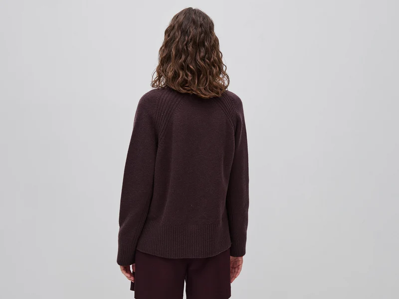Oversize-Strickjacke aus Wollmischung