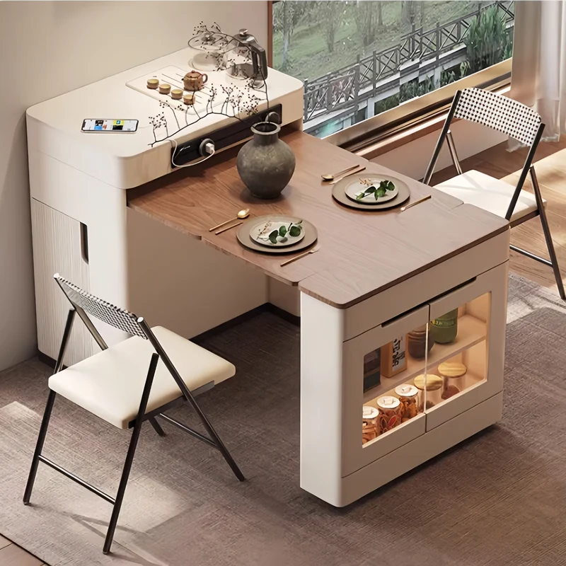 Kücheninselschrank mit ausziehbarem Tisch