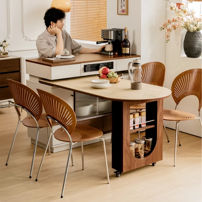 Kücheninselschrank mit 180° drehbarem Tisch
