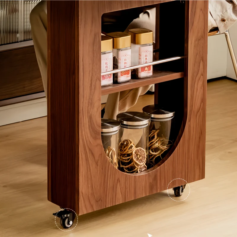 Kücheninselschrank mit 180° drehbarem Tisch