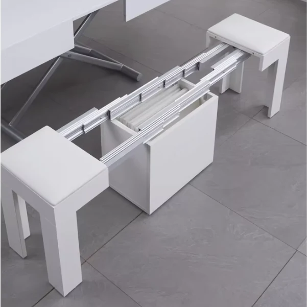 Verwandelbarer 2-in-1-Ess- und Couchtisch mit Auf- und Ab-Mechanismus