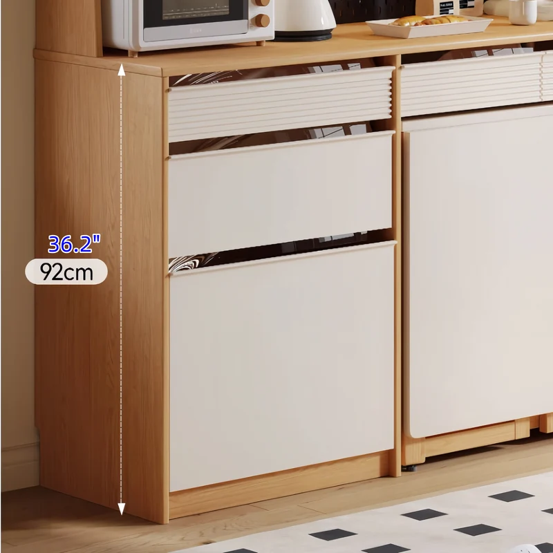 Sideboard-Schrank mit doppelseitigem Klapptisch und 4 Klappstühlen
