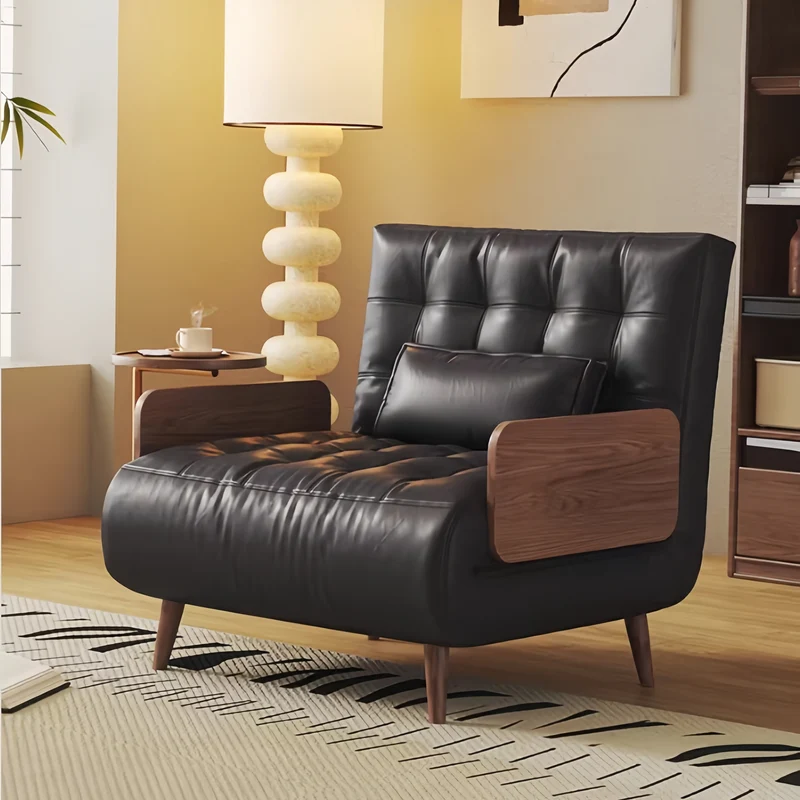 3-in-1-Schlafsofa aus Kunstleder