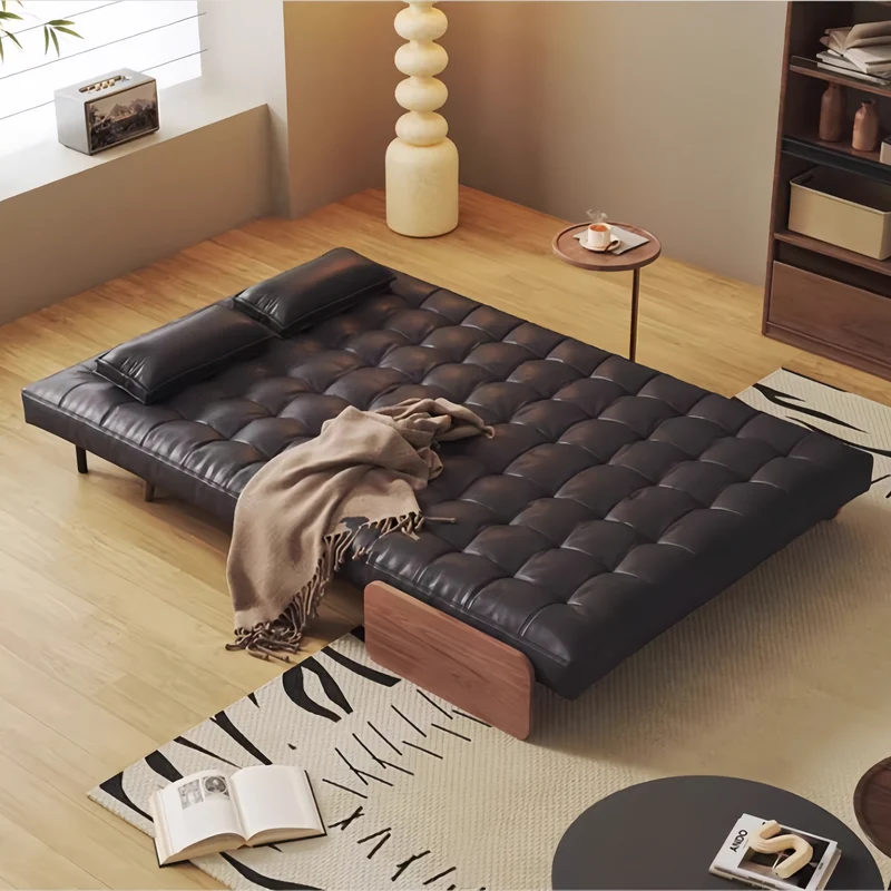 3-in-1-Schlafsofa aus Kunstleder