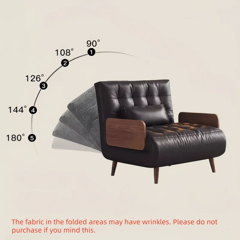 3-in-1-Schlafsofa aus Kunstleder
