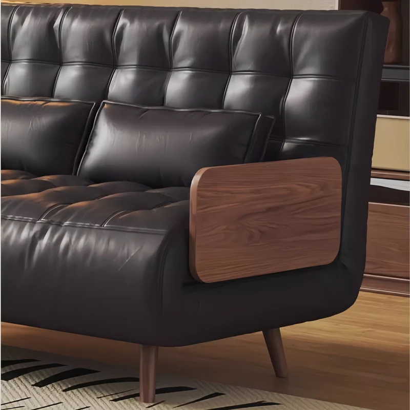 3-in-1-Schlafsofa aus Kunstleder