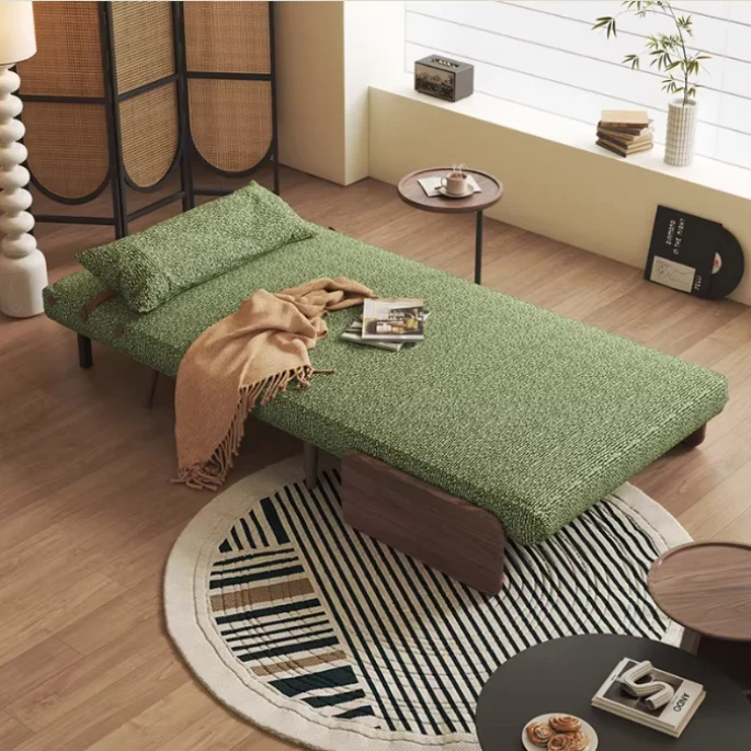 3-in-1 Schlafsofa aus Chenille-Stoff
