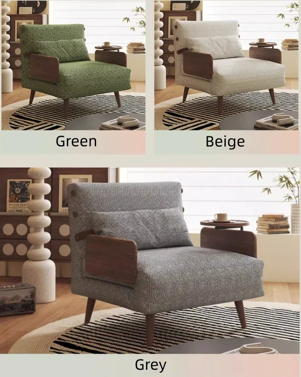 3-in-1 Schlafsofa aus Chenille-Stoff