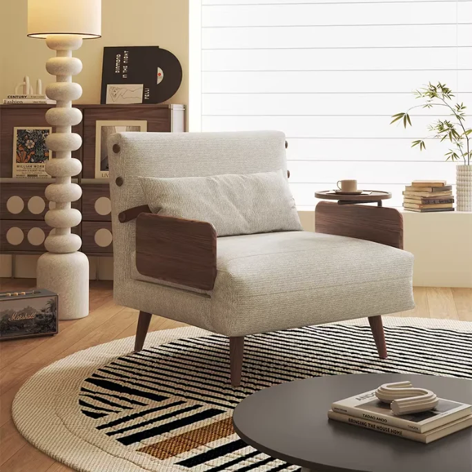 3-in-1 Schlafsofa aus Chenille-Stoff