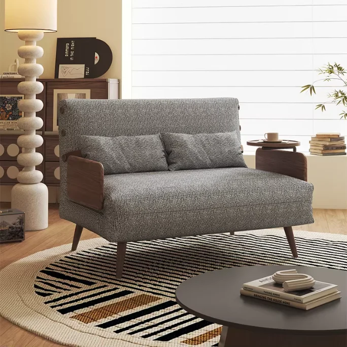 3-in-1 Schlafsofa aus Chenille-Stoff