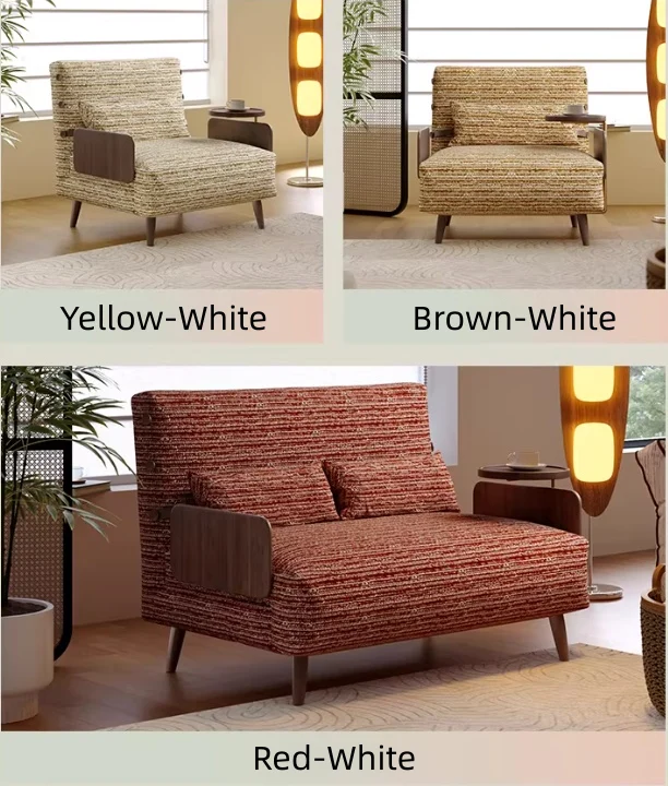 3-in-1 Schlafsofa aus Chenille-Stoff