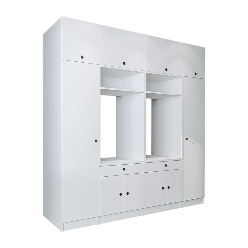 Roomart Waschmaschinenschrank SERIE 1, 224 cm, Schrankwand für zwei Geräte, in 3 Farben