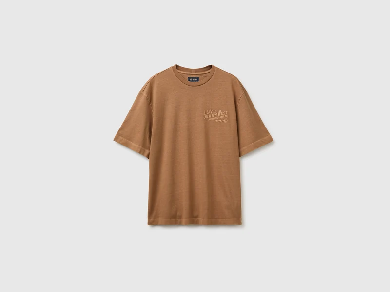 Kurzärmeliges T-Shirt mit Vintage-Effekt