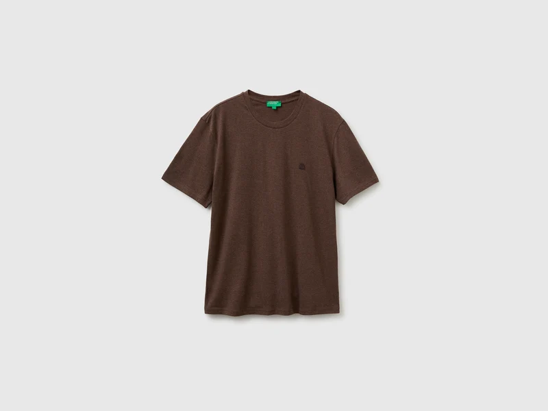 Melange-T-Shirt mit lockerer Passform