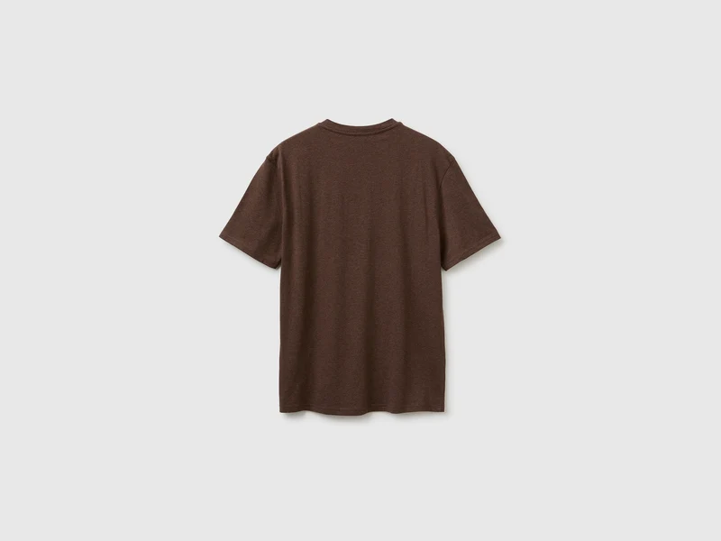 Melange-T-Shirt mit lockerer Passform