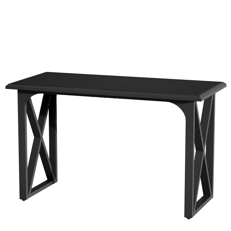 Tribesigns Bartisch 140 cm, Hochtisch im Industrial-Stil mit Metall-X-Gestell für 2–4 Personen