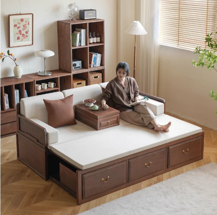 Arhat-Schlafsofa aus massivem Eschenholz