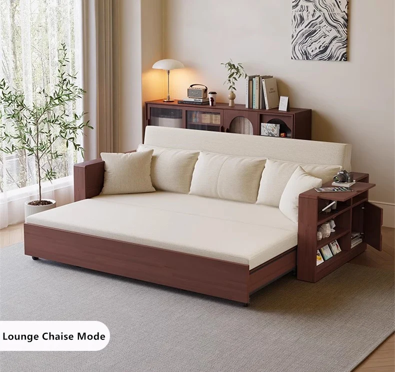 Multifunktions-Schlafsofa mit ferngesteuertem Hub-Couchtisch