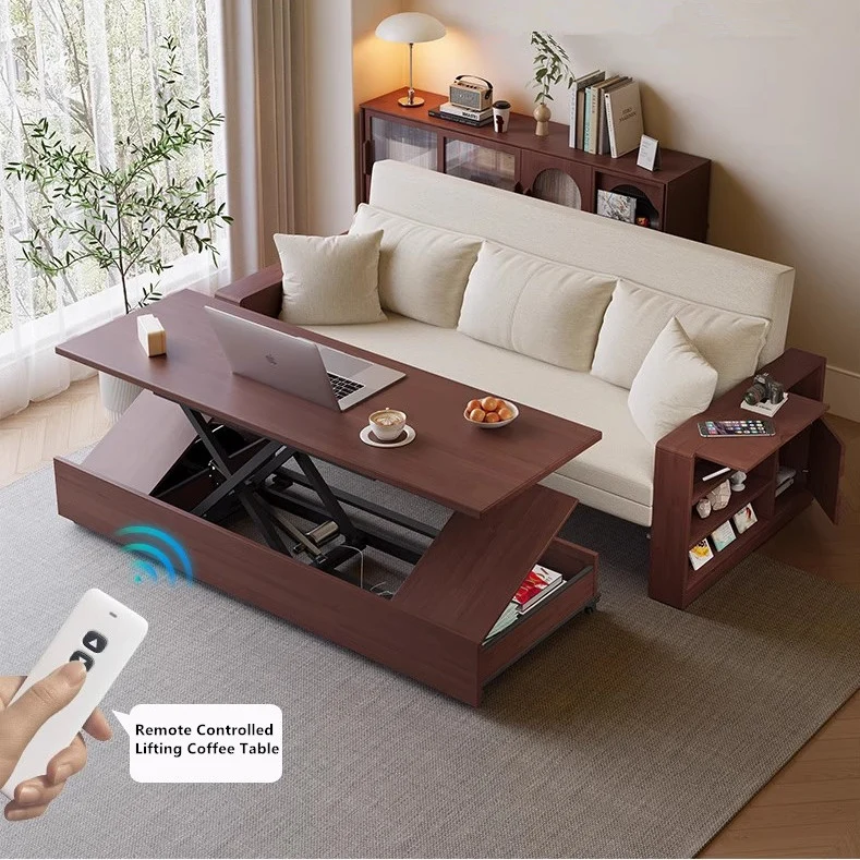 Multifunktions-Schlafsofa mit ferngesteuertem Hub-Couchtisch