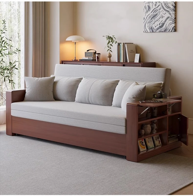 Multifunktions-Schlafsofa mit ferngesteuertem Hub-Couchtisch