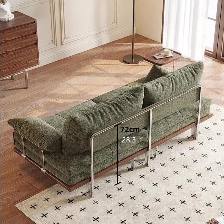 Modernes separates Ausziehsofa mit Armlehnen-Beistelltisch