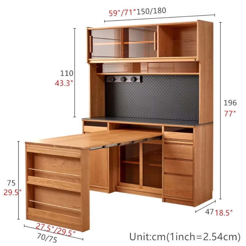 Sideboardschrank mit ausziehbarem Tisch