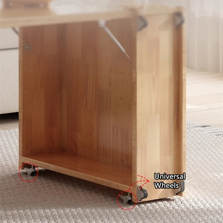 3-in-1-Schlafsofa mit versteckter Schreibtisch-Armlehne und Stauraum darunter