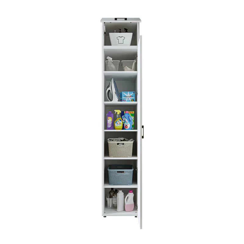 Roomart Hochschrank, 45 cm, Mehrzweckschrank mit Einlegeböden, in 3 Farben