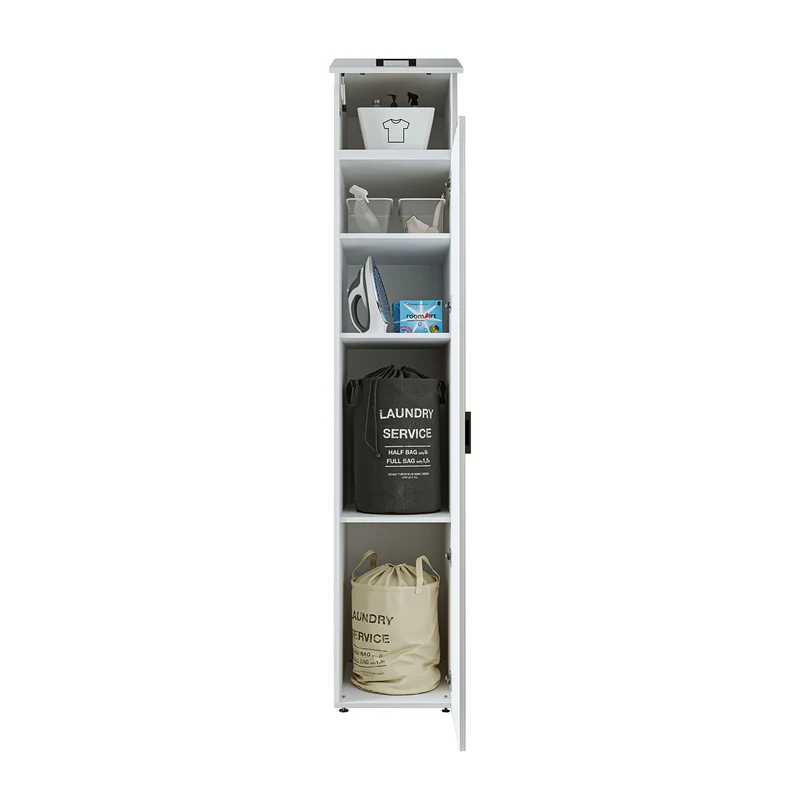 Roomart Hochschrank, 45 cm, Mehrzweckschrank mit Einlegeböden, in 3 Farben