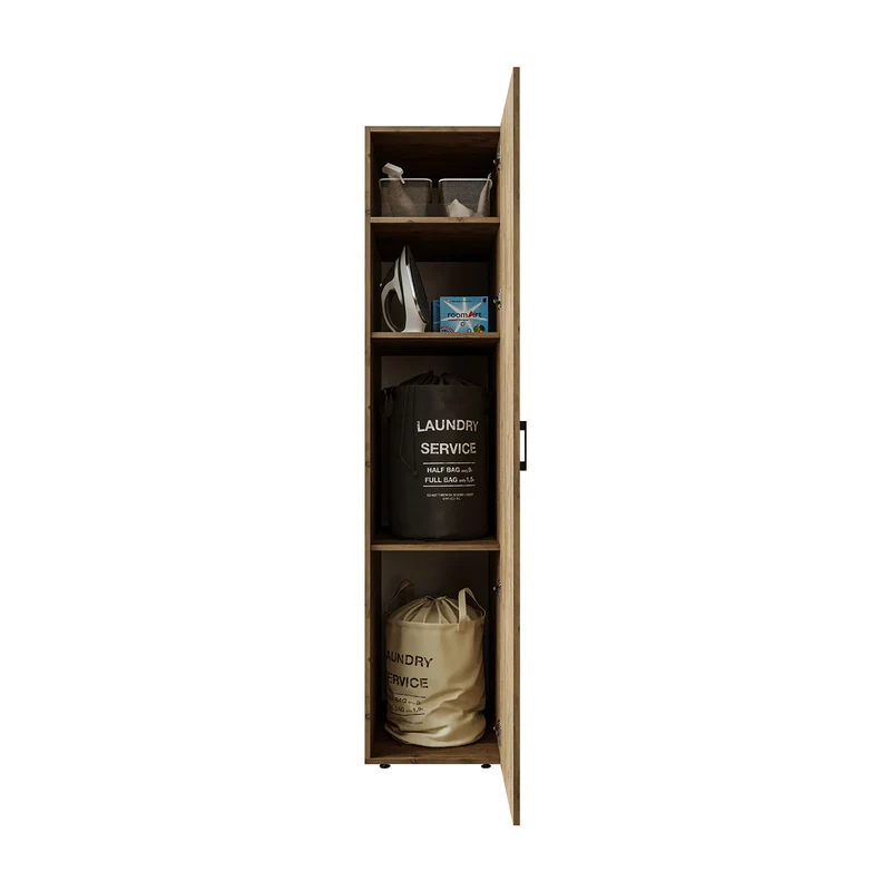 Roomart Hochschrank, 45 cm, Mehrzweckschrank mit Einlegeböden, in 3 Farben