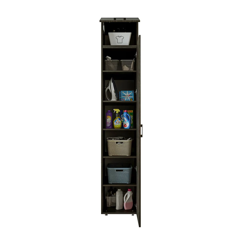 Roomart Hochschrank, 45 cm, Mehrzweckschrank mit Einlegeböden, in 3 Farben
