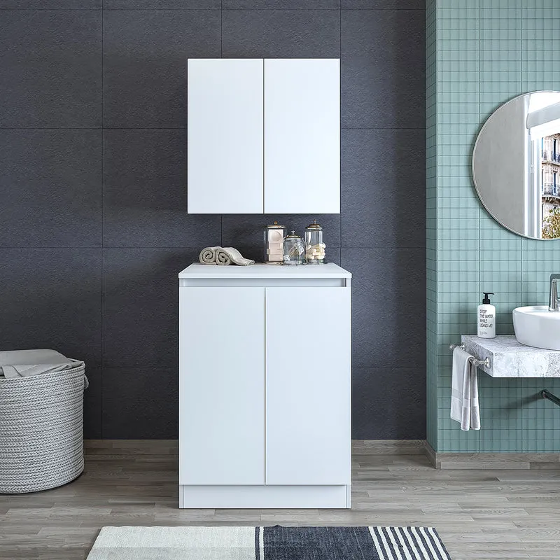 Roomart Waschmaschinenschrank ATLANTIC-V, 70 cm, mit Oberschrank, in Weiß