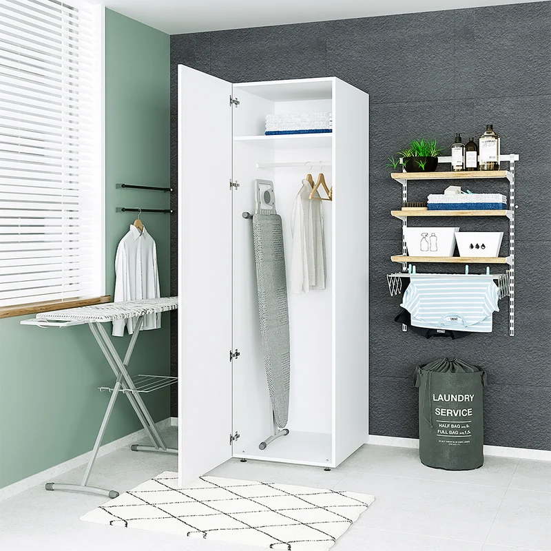 Roomart Hochschrank 60 cm, 205 oder 240 cm hoch, mit Einlegeböden, in 3 Farben