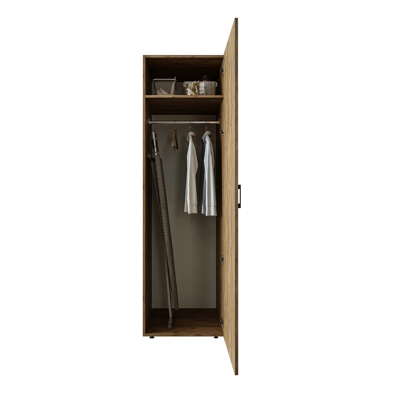 Roomart Hochschrank 60 cm, 205 oder 240 cm hoch, mit Einlegeböden, in 3 Farben