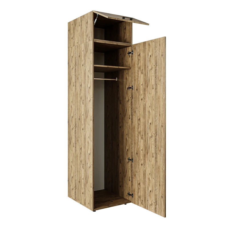 Roomart Hochschrank 60 cm, 205 oder 240 cm hoch, mit Einlegeböden, in 3 Farben