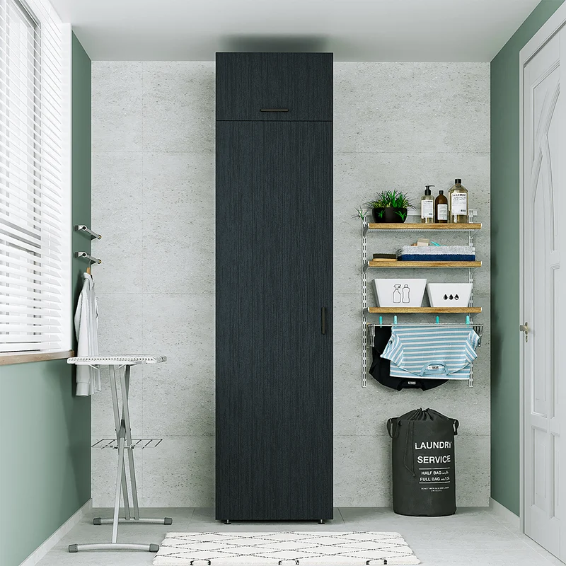Roomart Hochschrank 60 cm, 205 oder 240 cm hoch, mit Einlegeböden, in 3 Farben