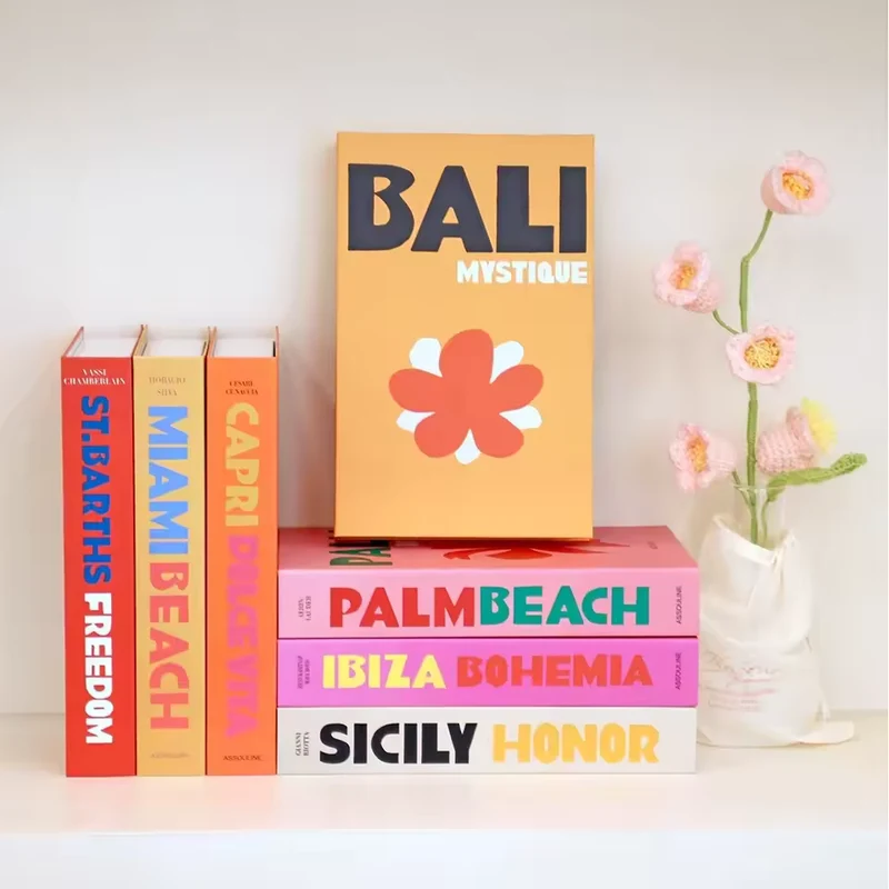 Travel Series Decorative Fake Book – Coffee Table Storage Box or Prop